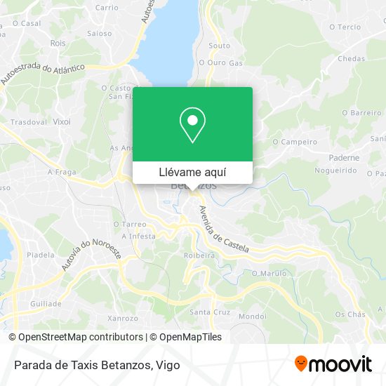 Mapa Parada de Taxis Betanzos