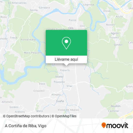 Mapa A Cortiña de Riba