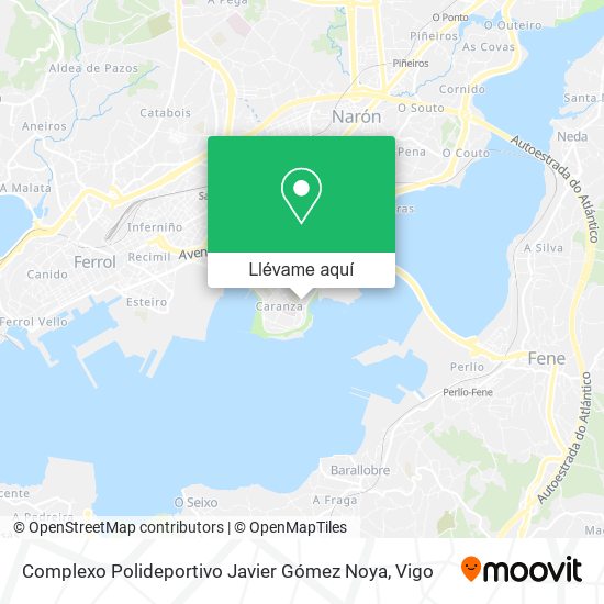 Mapa Complexo Polideportivo Javier Gómez Noya