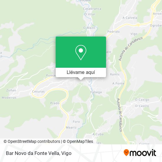 Mapa Bar Novo da Fonte Vella