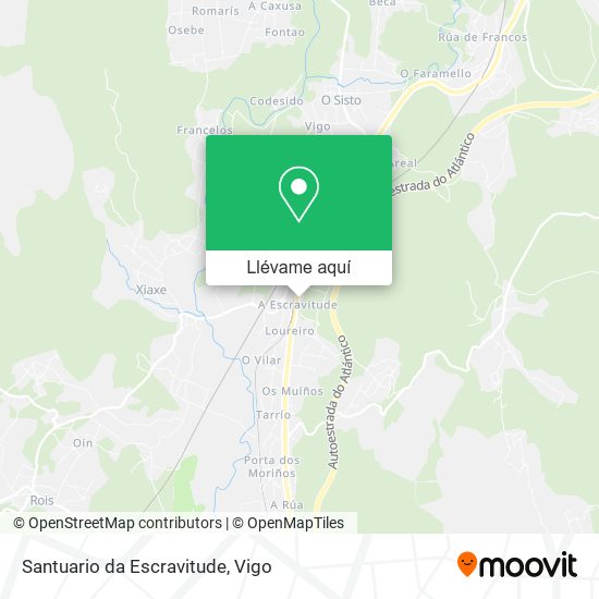 Mapa Santuario da Escravitude