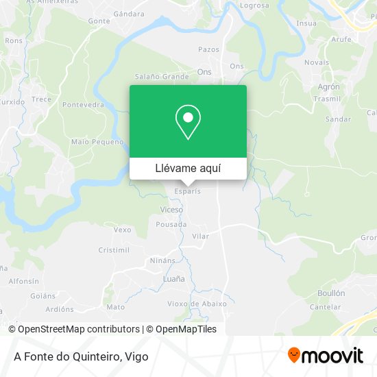 Mapa A Fonte do Quinteiro