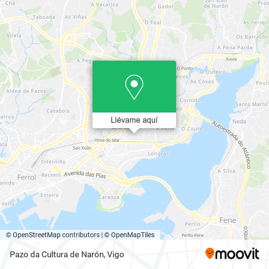 Mapa Pazo da Cultura de Narón
