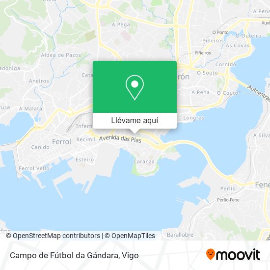 Mapa Campo de Fútbol da Gándara