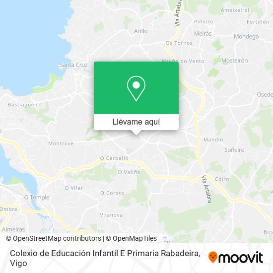 Mapa Colexio de Educación Infantil E Primaria Rabadeira