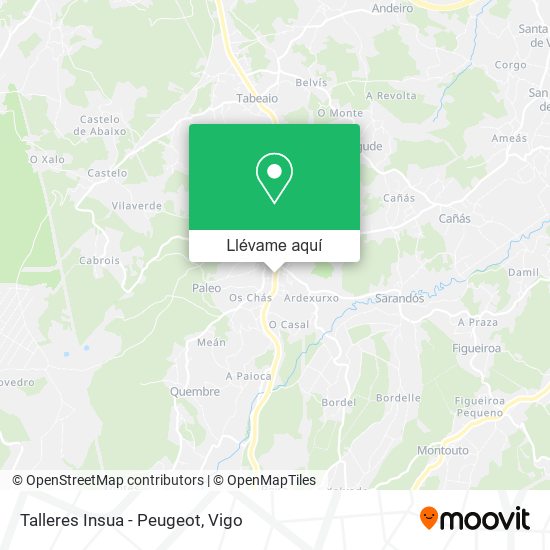 Mapa Talleres Insua - Peugeot