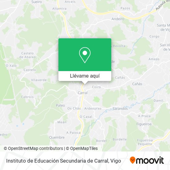 Mapa Instituto de Educación Secundaria de Carral