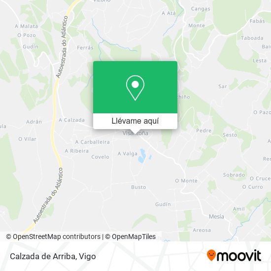 Mapa Calzada de Arriba