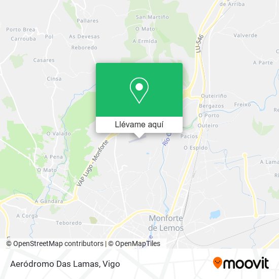 Mapa Aeródromo Das Lamas