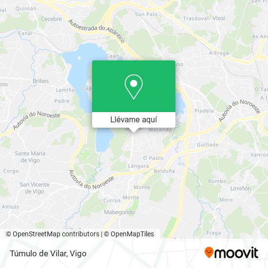 Mapa Túmulo de Vilar