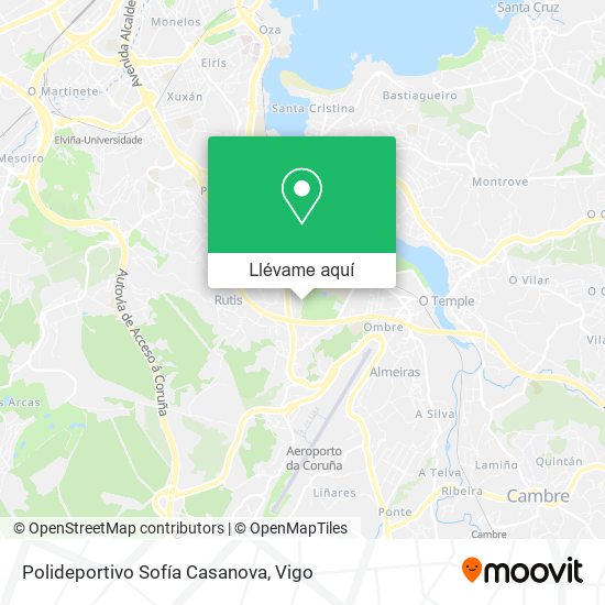 Mapa Polideportivo Sofía Casanova
