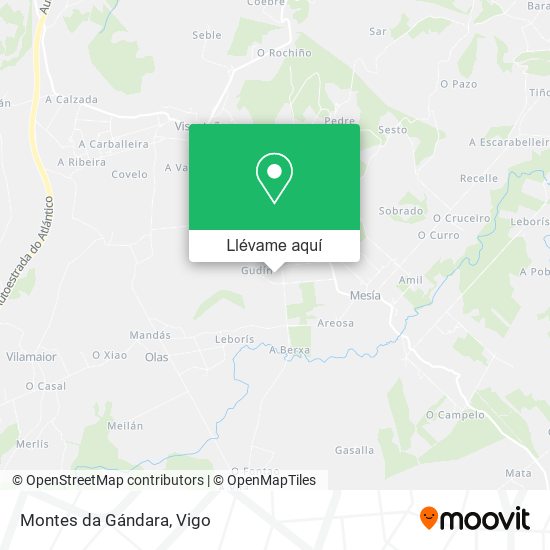 Mapa Montes da Gándara