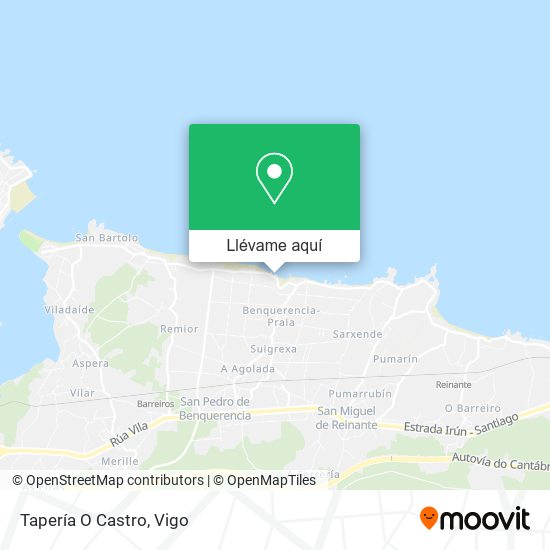Mapa Tapería O Castro