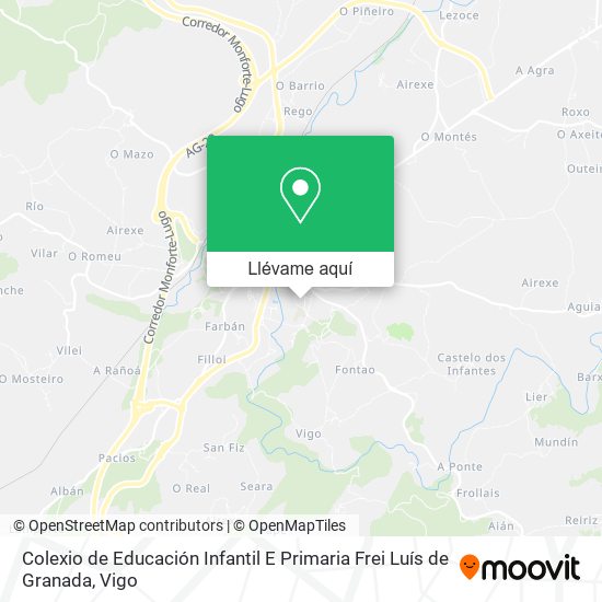 Mapa Colexio de Educación Infantil E Primaria Frei Luís de Granada