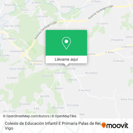 Mapa Colexio de Educación Infantil E Primaria Palas de Rei