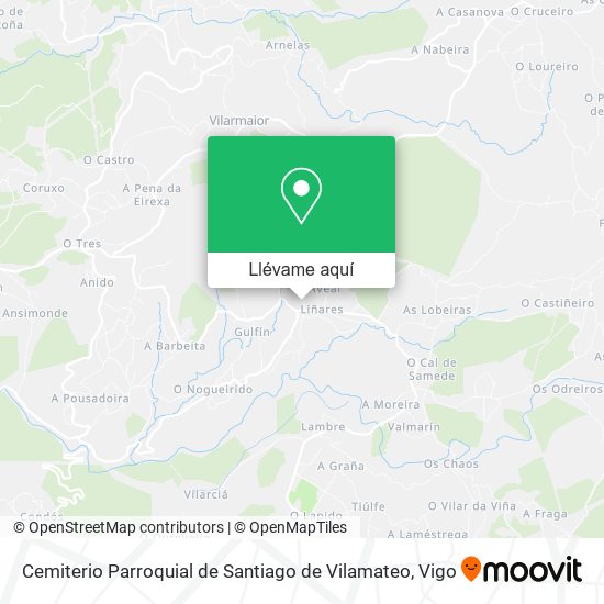 Mapa Cemiterio Parroquial de Santiago de Vilamateo