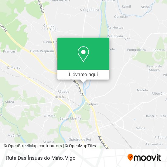 Mapa Ruta Das Ínsuas do Miño