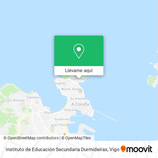 Mapa Instituto de Educación Secundaria Durmideiras
