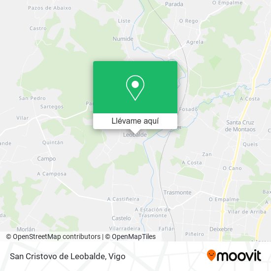 Mapa San Cristovo de Leobalde