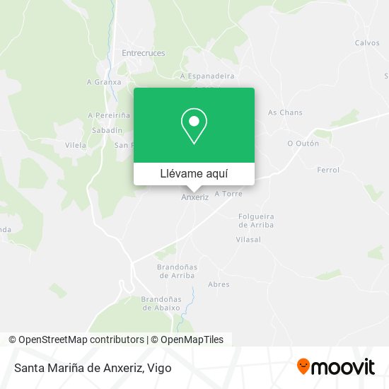 Mapa Santa Mariña de Anxeriz