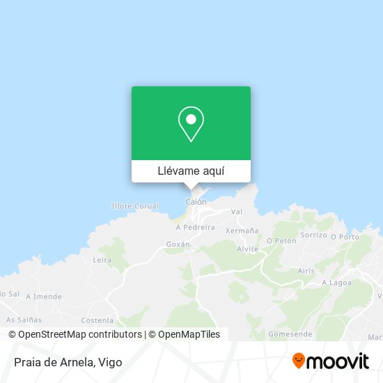 Mapa Praia de Arnela