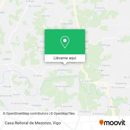 Mapa Casa Reitoral de Mezonzo