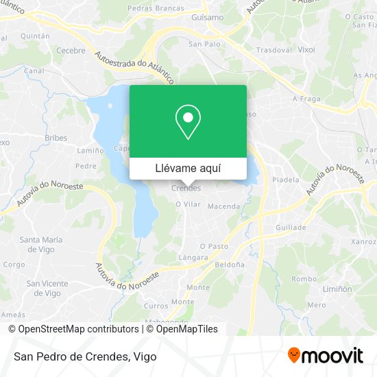 Mapa San Pedro de Crendes