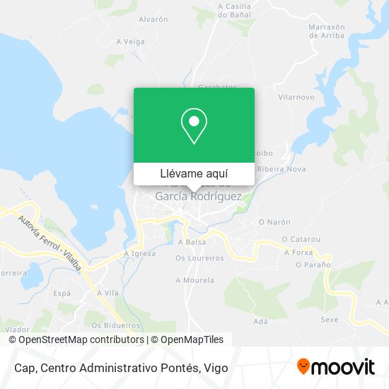 Mapa Cap, Centro Administrativo Pontés