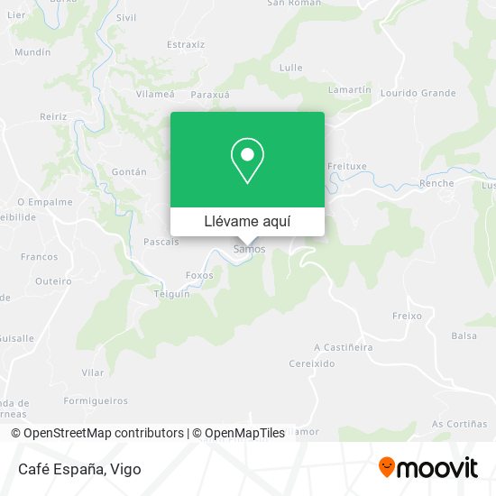 Mapa Café España