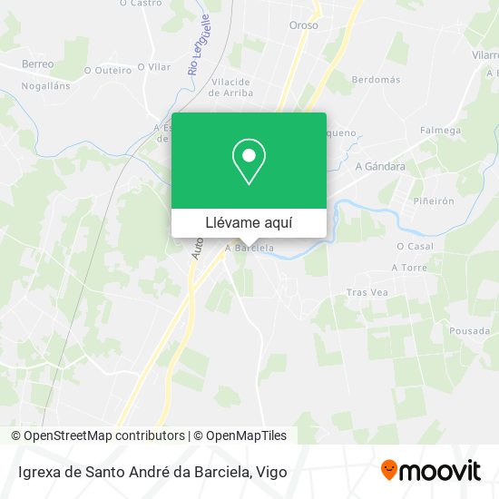 Mapa Igrexa de Santo André da Barciela