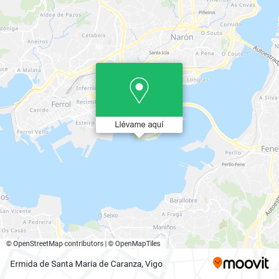 Mapa Ermida de Santa María de Caranza