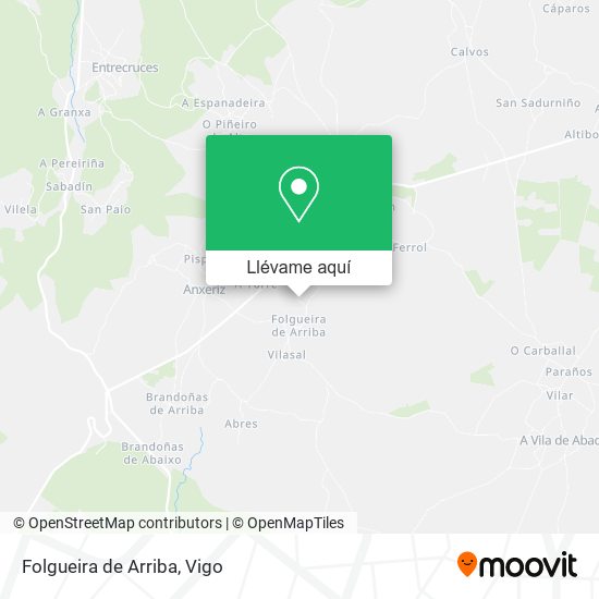 Mapa Folgueira de Arriba