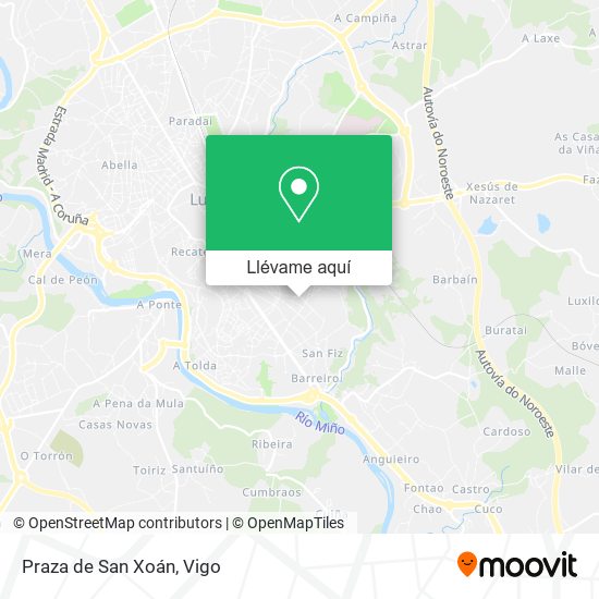 Mapa Praza de San Xoán
