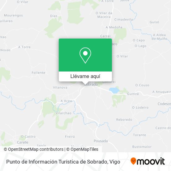 Mapa Punto de Información Turística de Sobrado