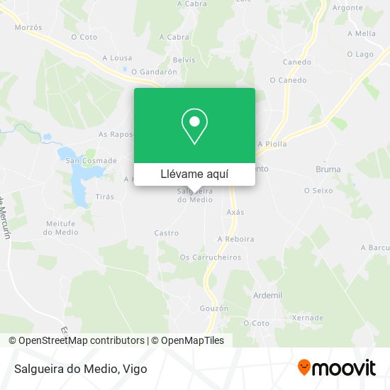 Mapa Salgueira do Medio