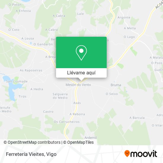Mapa Ferretería Vieites