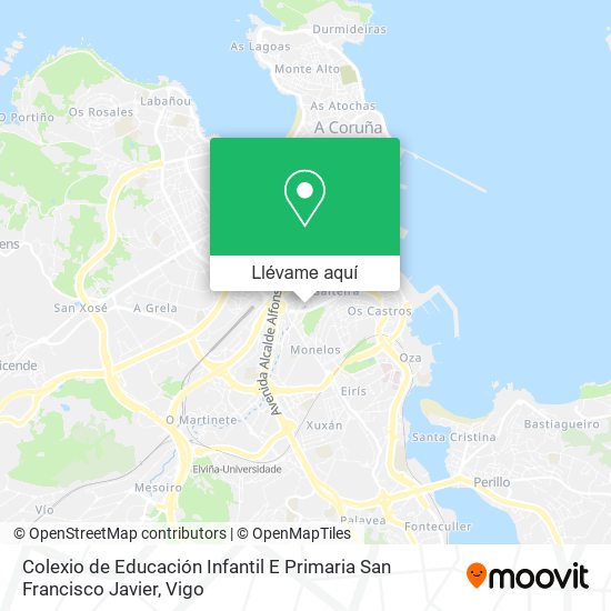 Mapa Colexio de Educación Infantil E Primaria San Francisco Javier