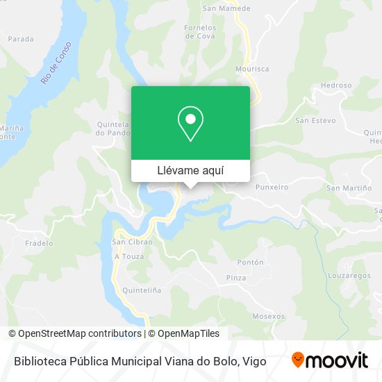 Mapa Biblioteca Pública Municipal Viana do Bolo