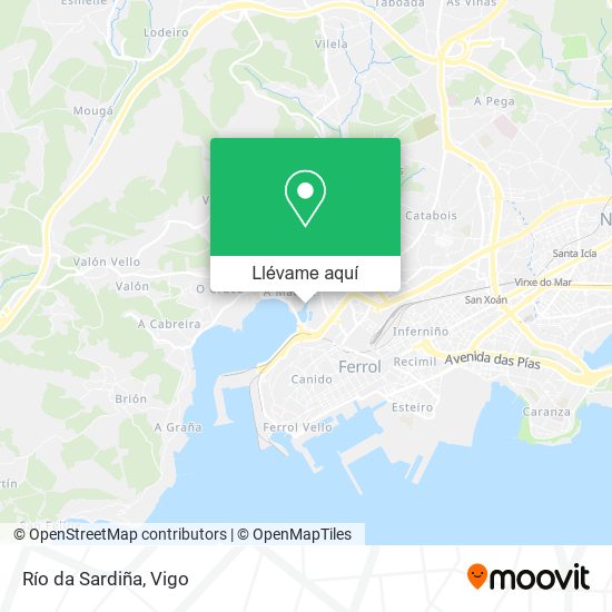 Mapa Río da Sardiña