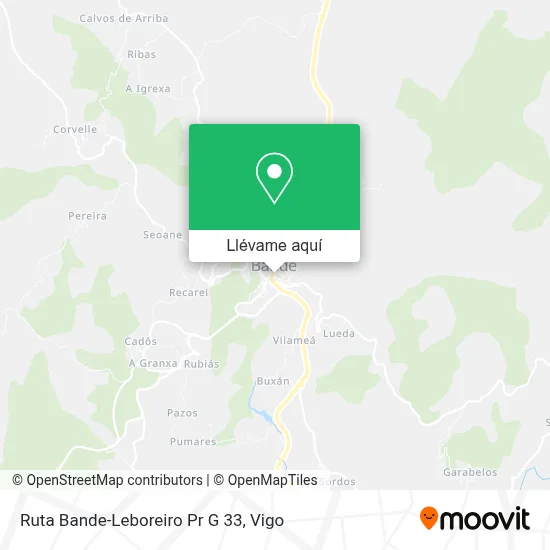 Mapa Ruta Bande-Leboreiro Pr G 33