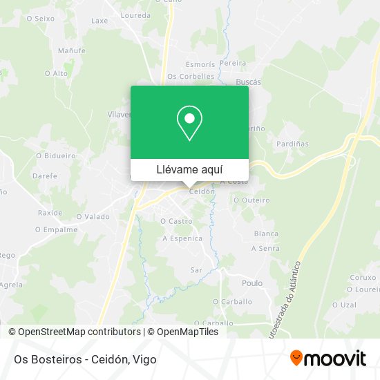 Mapa Os Bosteiros - Ceidón