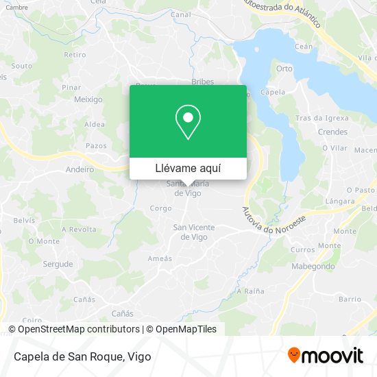 Mapa Capela de San Roque