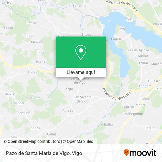 Mapa Pazo de Santa María de Vigo