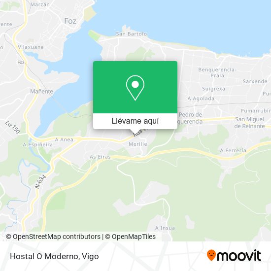 Mapa Hostal O Moderno