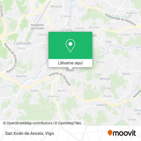 Mapa San Xoán de Anceis