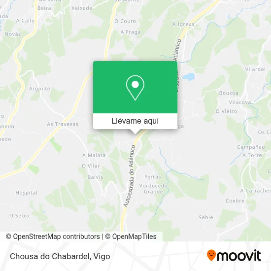 Mapa Chousa do Chabardel