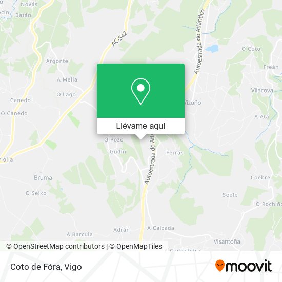 Mapa Coto de Fóra