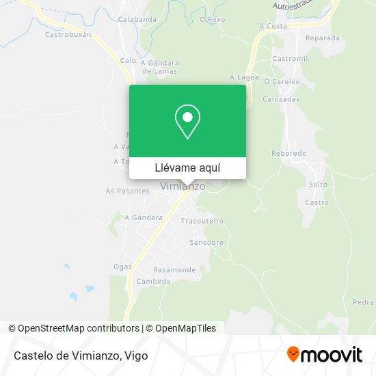 Mapa Castelo de Vimianzo
