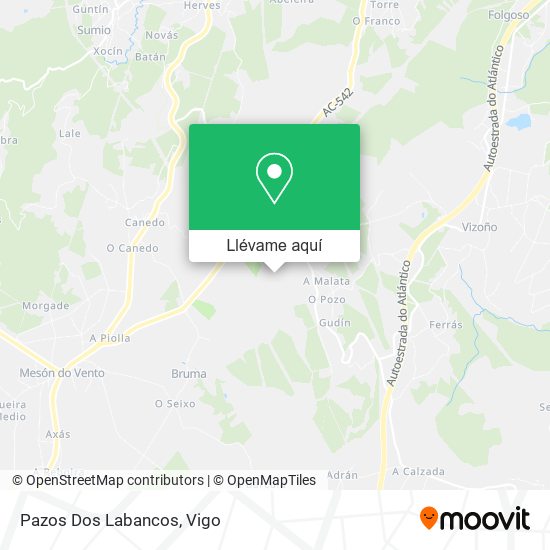 Mapa Pazos Dos Labancos