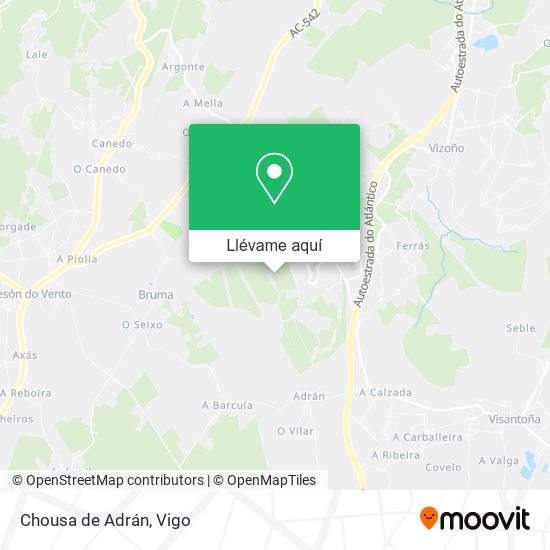 Mapa Chousa de Adrán